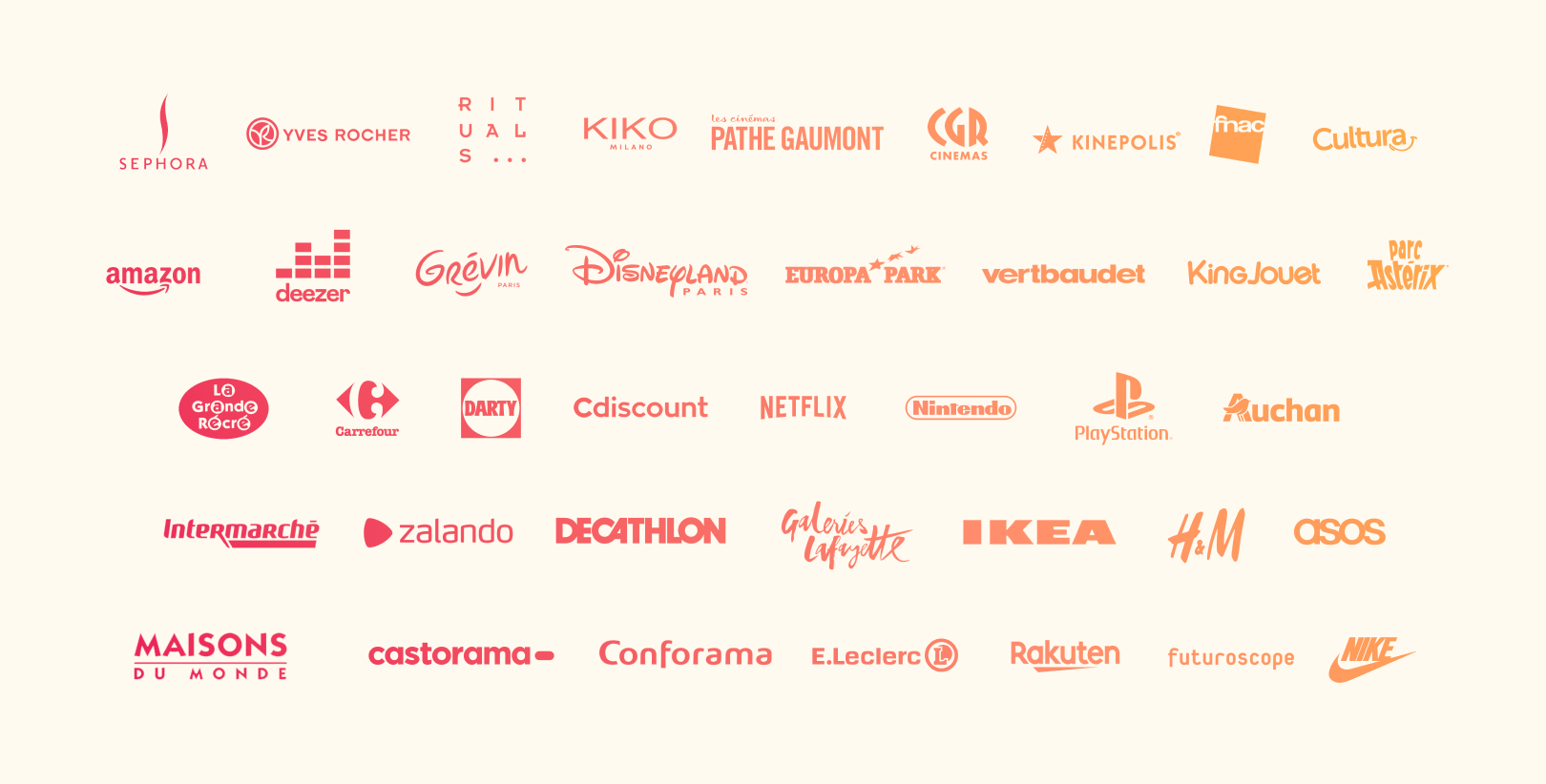 Liste de partenaires Fizzlee